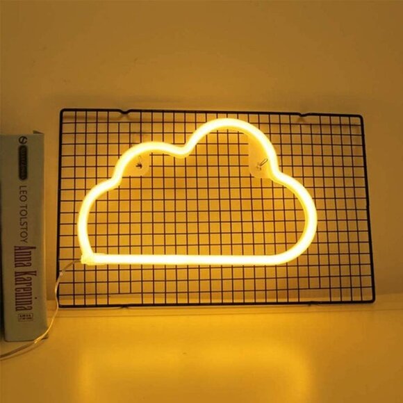USB Neon Decorative Light Cloud LED Sign for Wall Kids Room Party Decor Gift - Picture 8 of 8